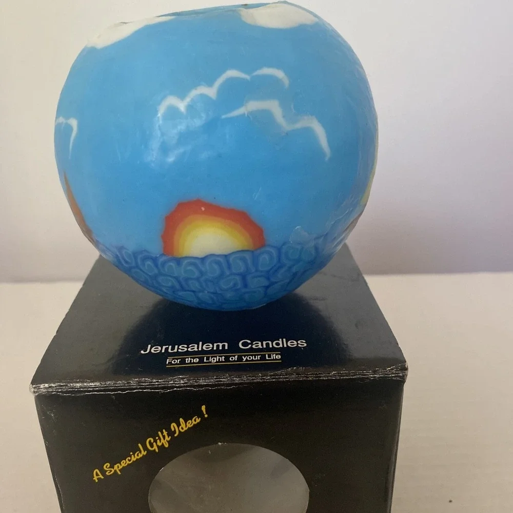 The Original Jerusalem Candle Glowing Hand Crafted Light of‎ Life With Box